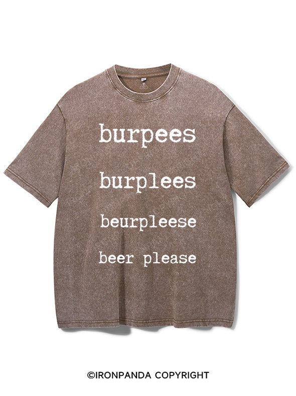 burpees Washed Gym Shirt
