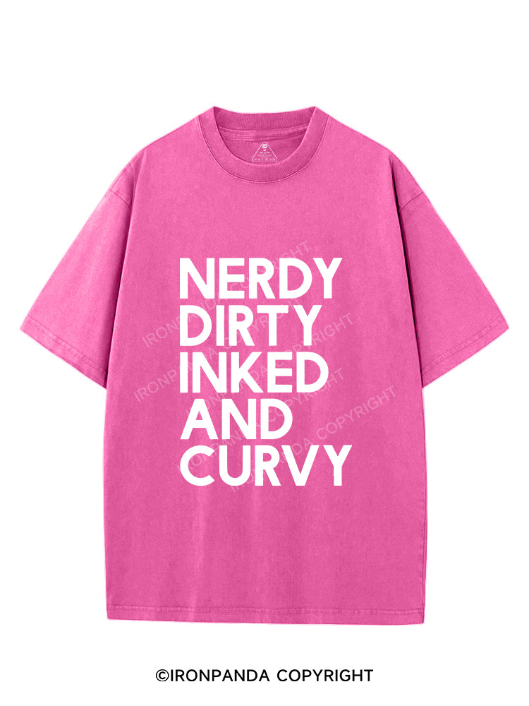 NERDY, DIRTY, INKED AND CURVY VINTAGE GYM SHIRT