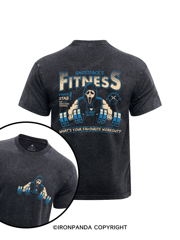 Reaper's Fitness Printed Washed Gym Shirt