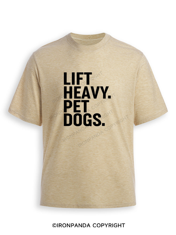 Lift Heavy Pet Dogs Ultra Soft Heather T-Shirt