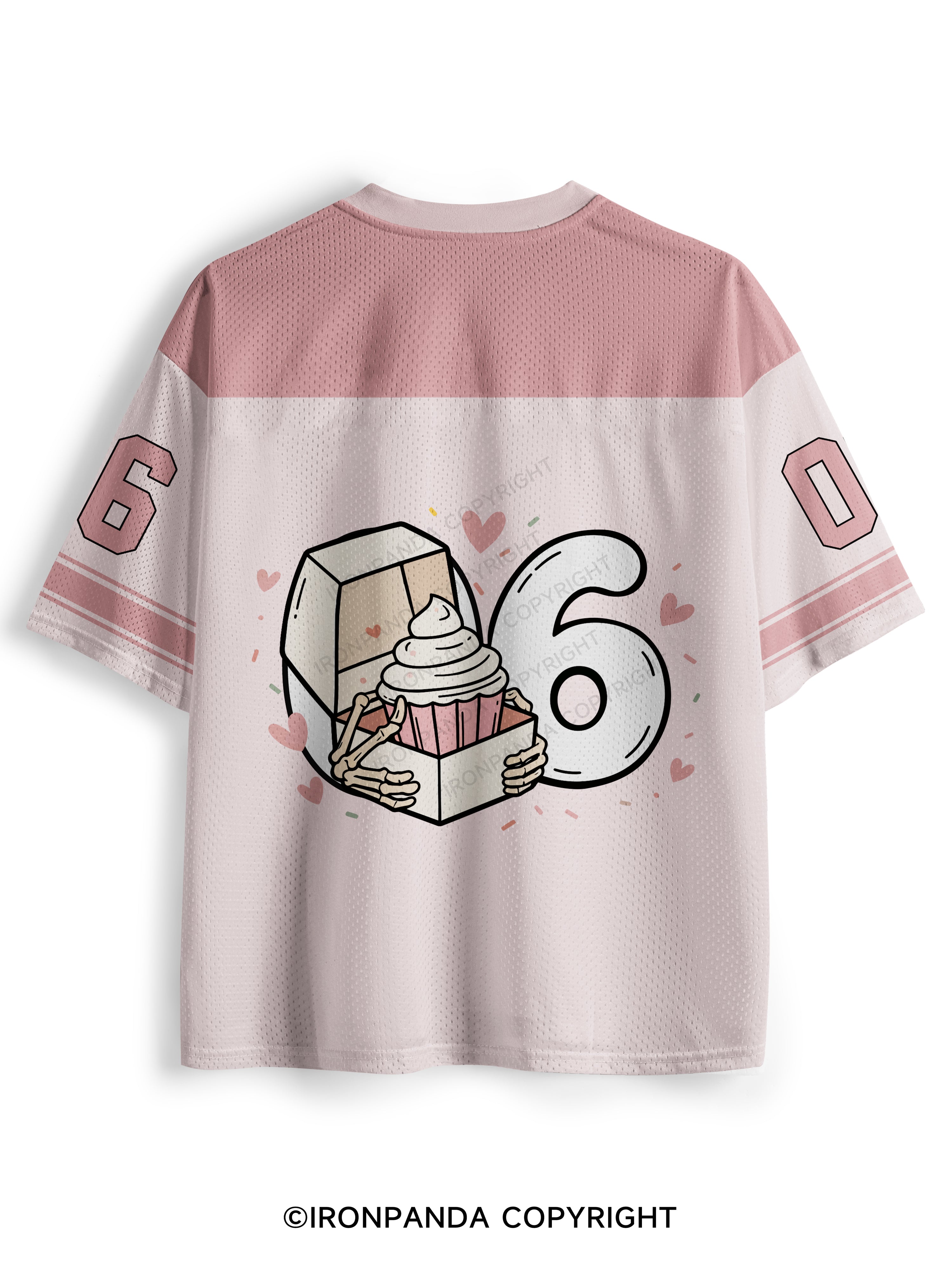JUST HERE SO ICAN HAVE A CUPCAKE LATER Mesh Jersey