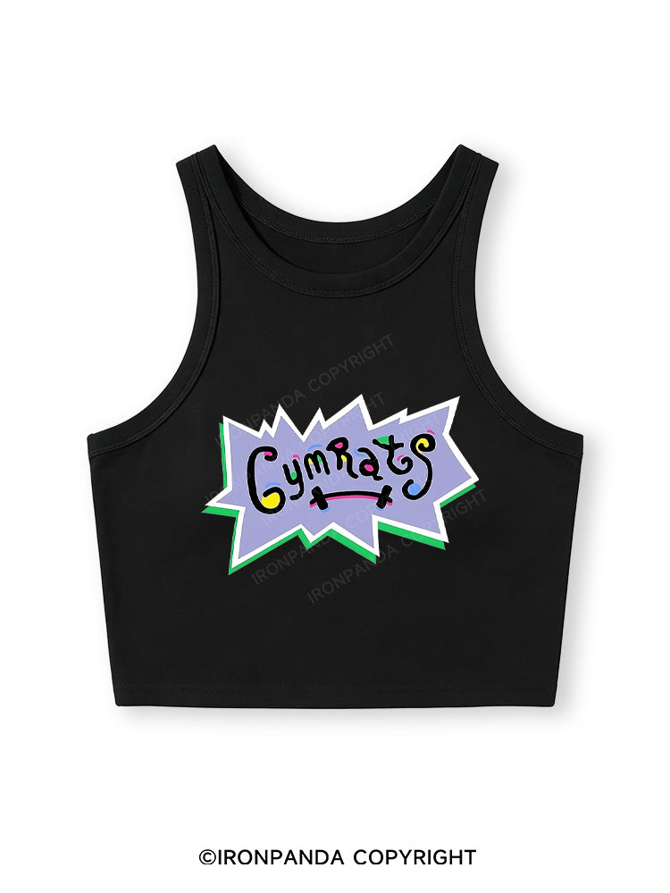 GYM RATS Fitted Crop Tank Top