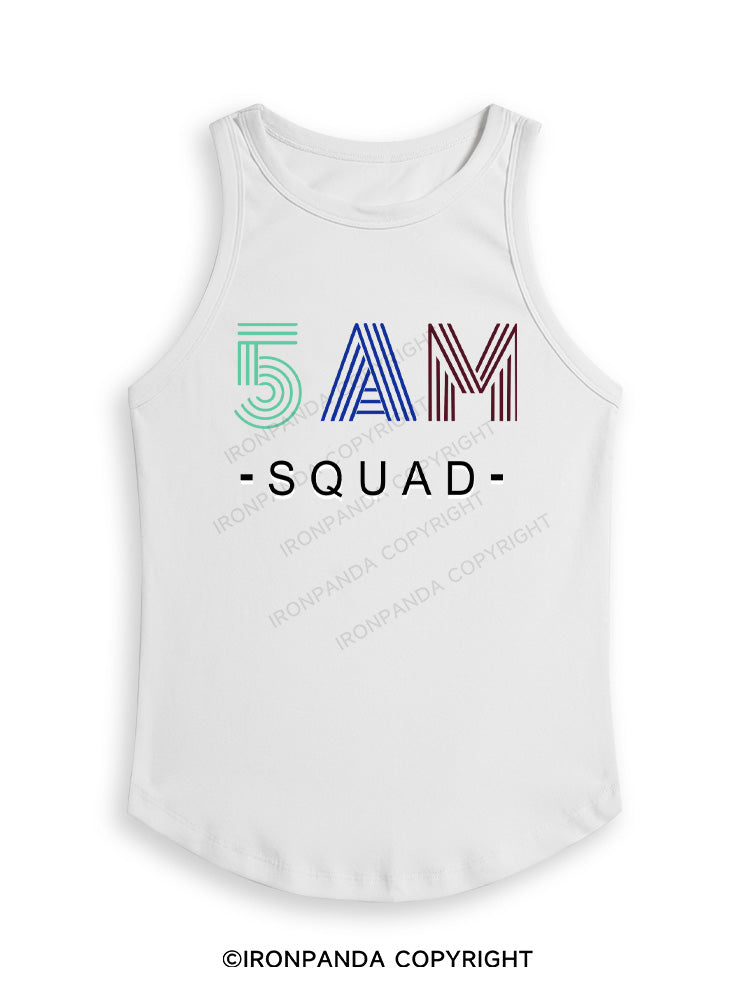 5 AM SQUAD Fitted Tank Top
