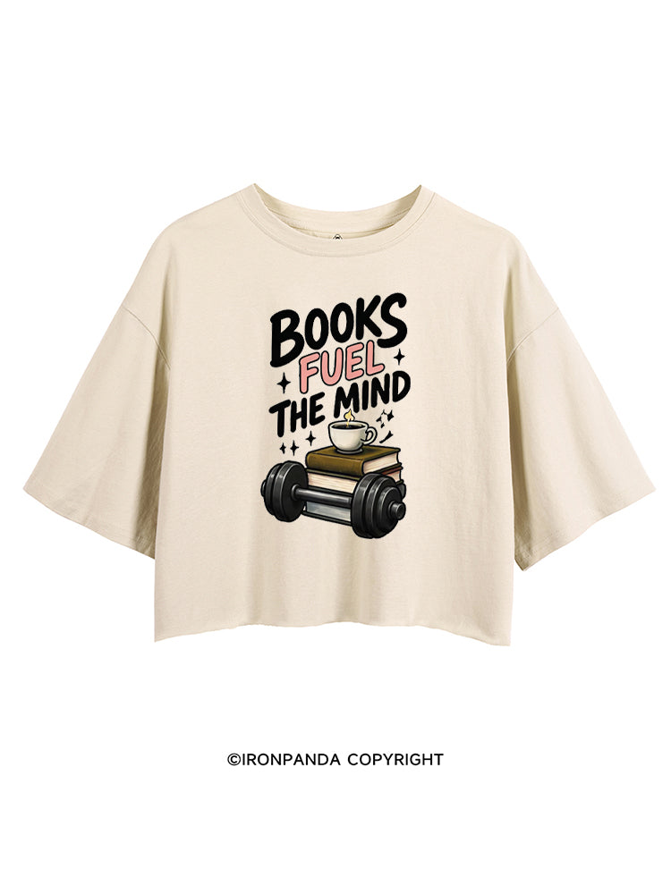 BOOKS FUEL THE MIND CROP TOPS