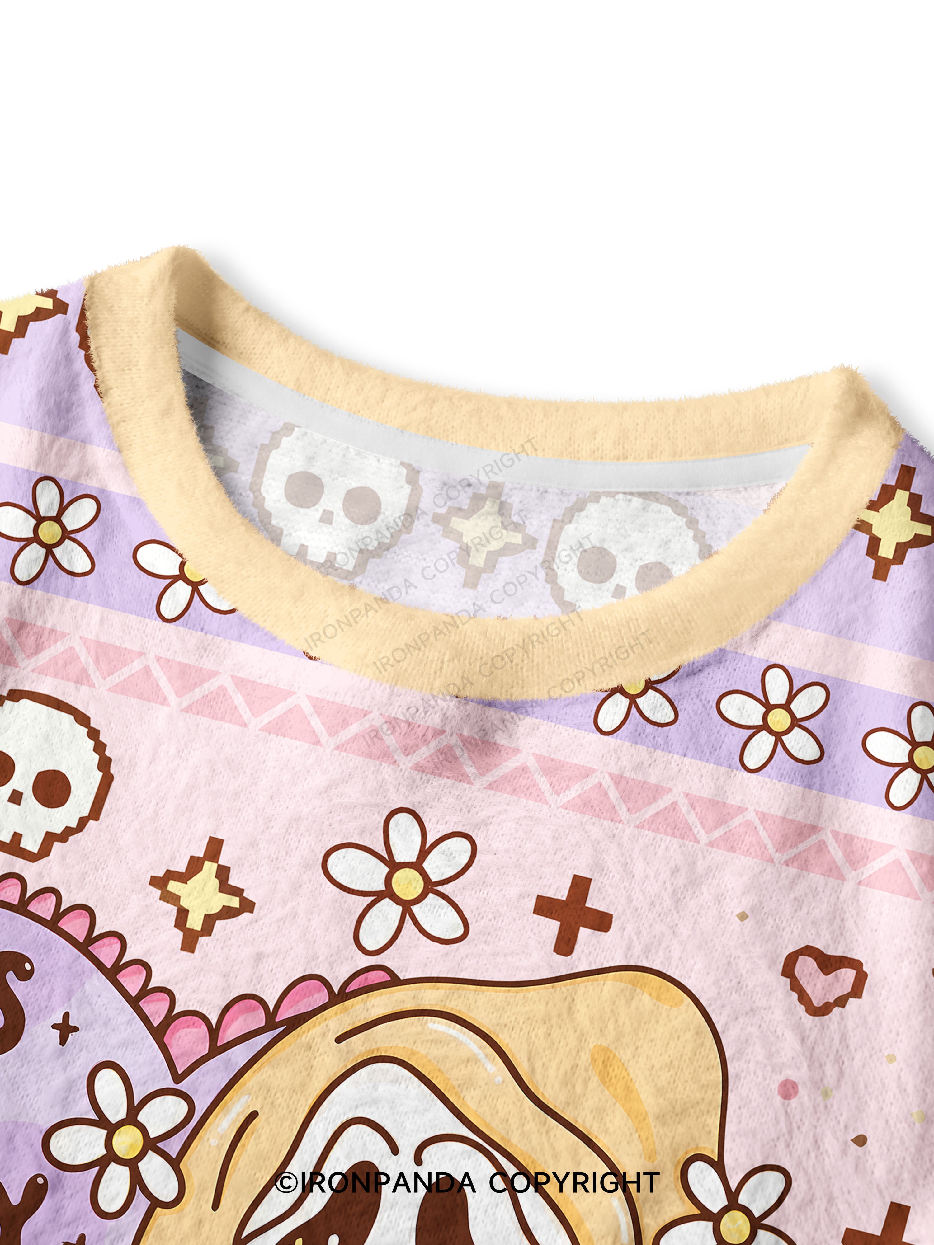 LET'S LIFT SPOOKY WEIGHTS Crop Ugly Sweater