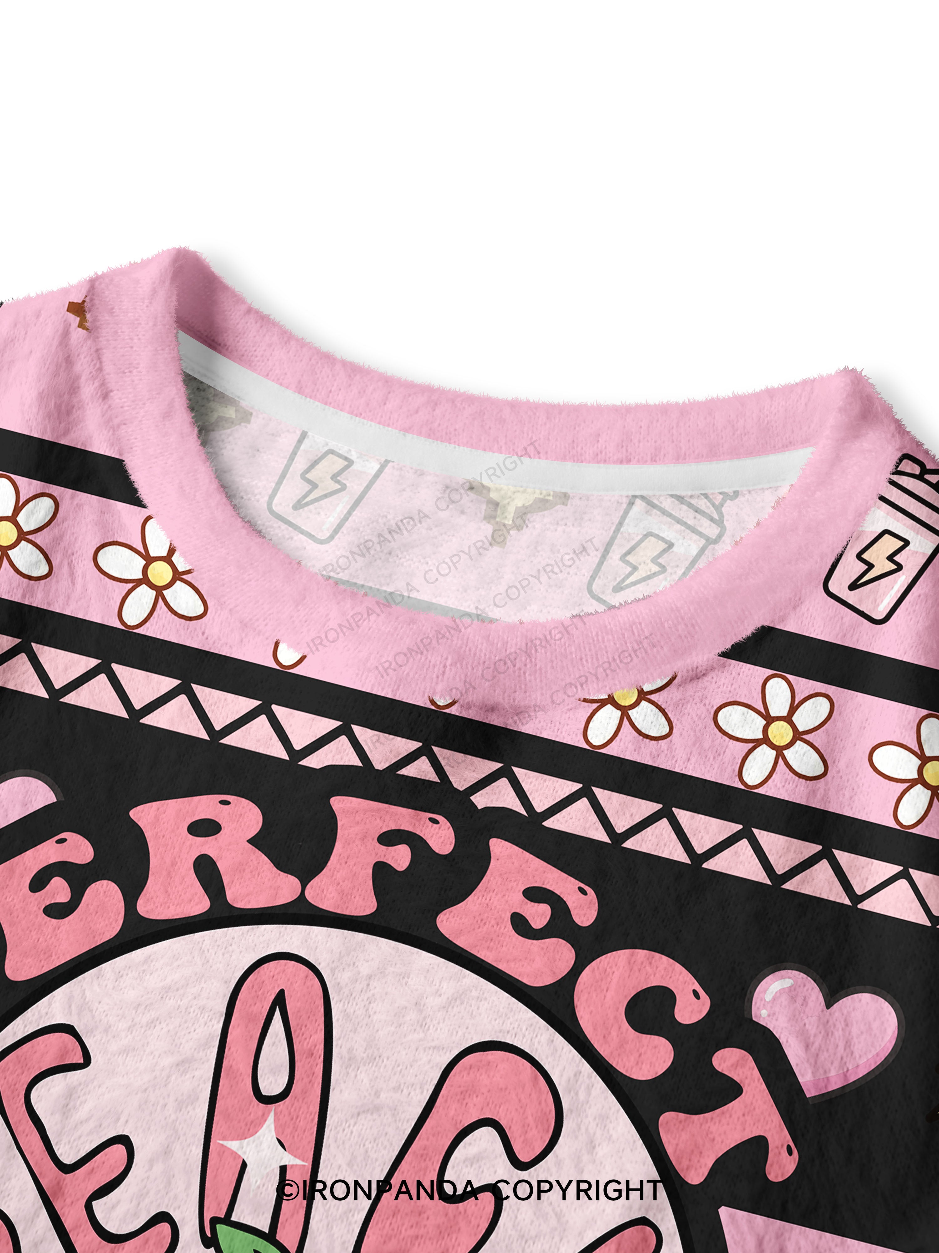 perfect peach Crop Ugly Sweater