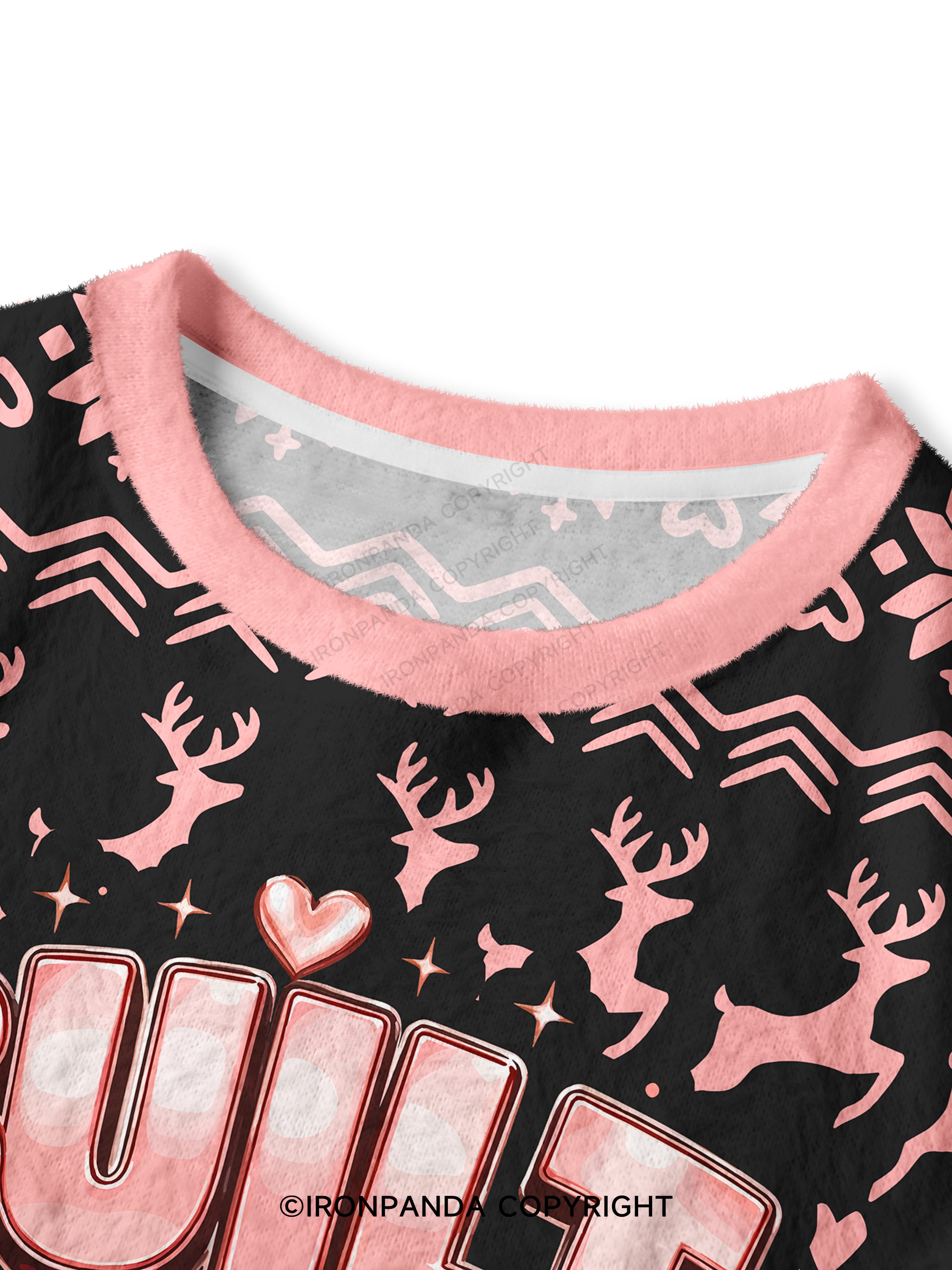 BUILT NOT BOUGHT POSITIVE GYM Crop Ugly Sweater