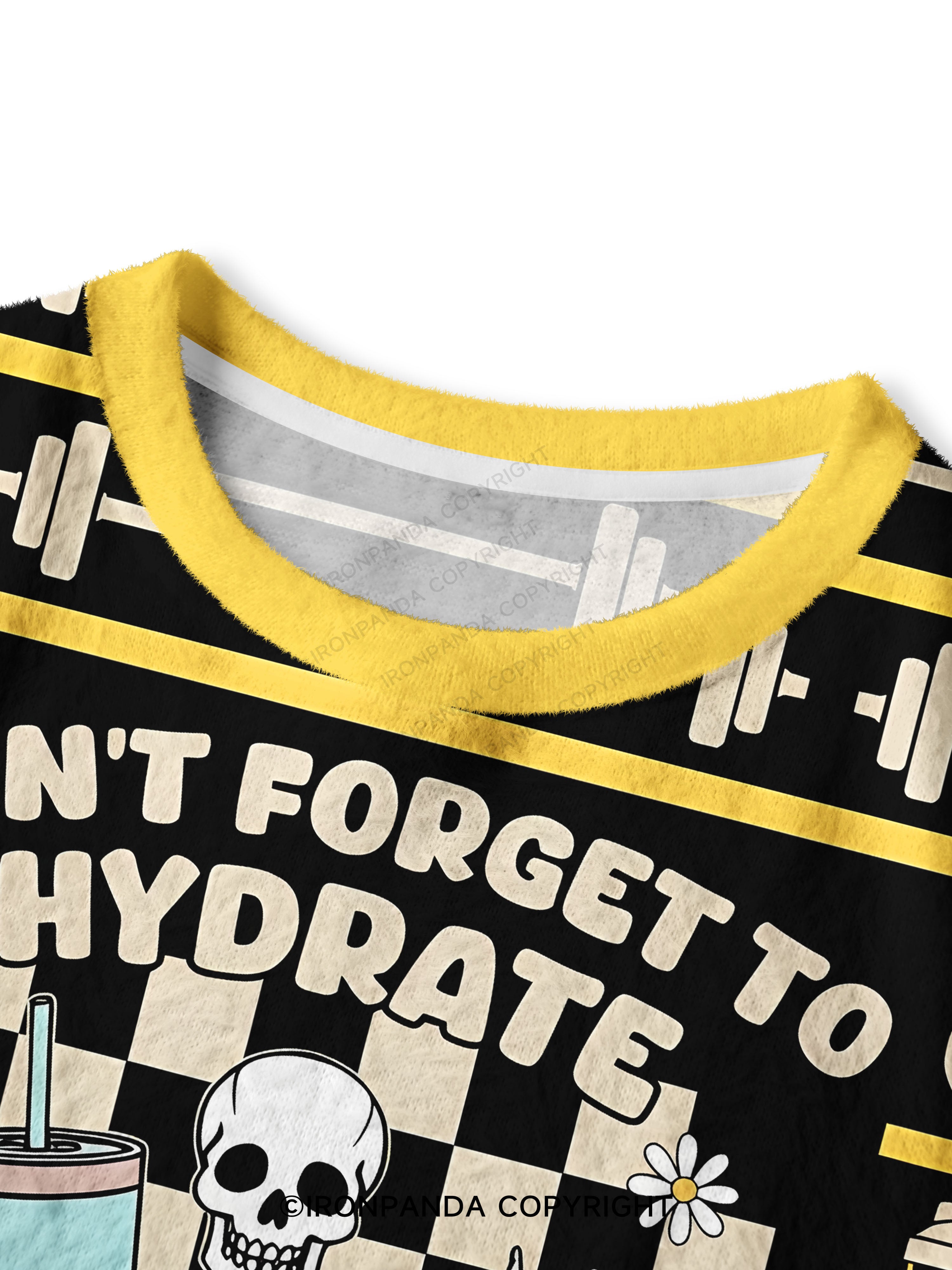 Don't forget to hydrate & mind your own business Crop Ugly Sweater