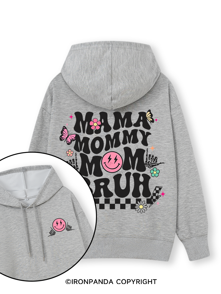Mama Mommy Mom Bruh Double-Sided Printed Classic Gym Hoodie