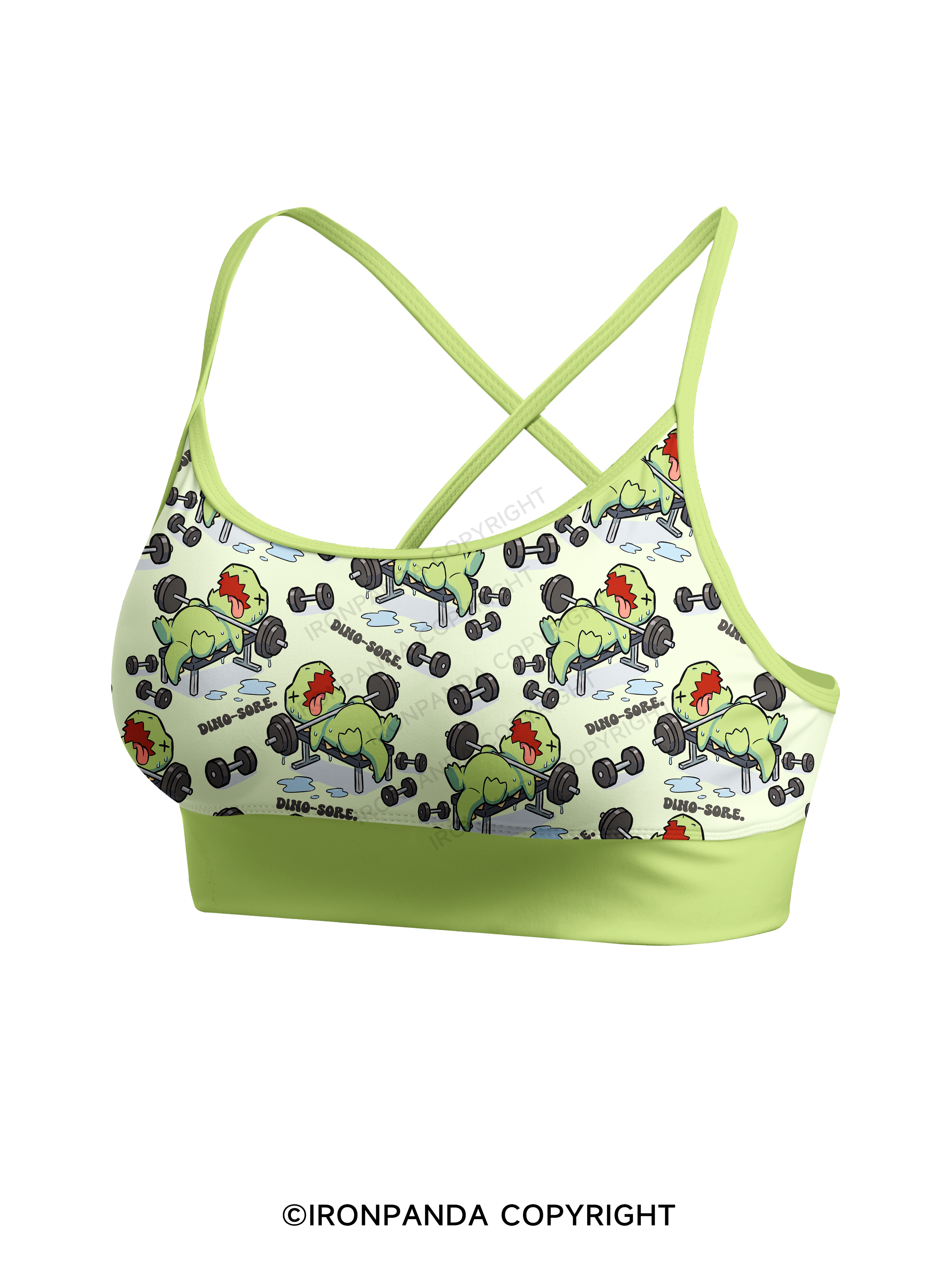DINO-SORE Printed 2 Piece Yoga Shorts Set