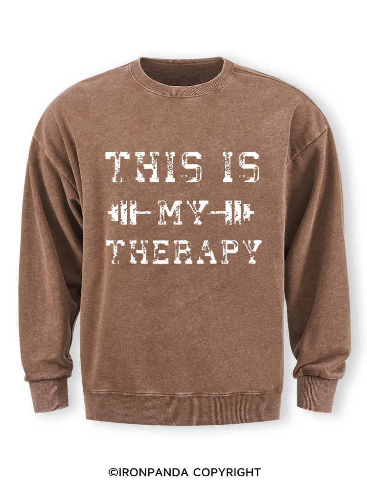 This Is My Therapy Washed Sweatshirt
