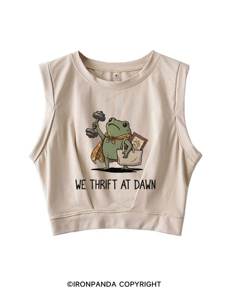 We Thrift At Dawn SLEEVELESS CROP TOPS