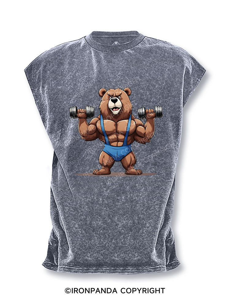 Fitness Bear Cut Off Tank