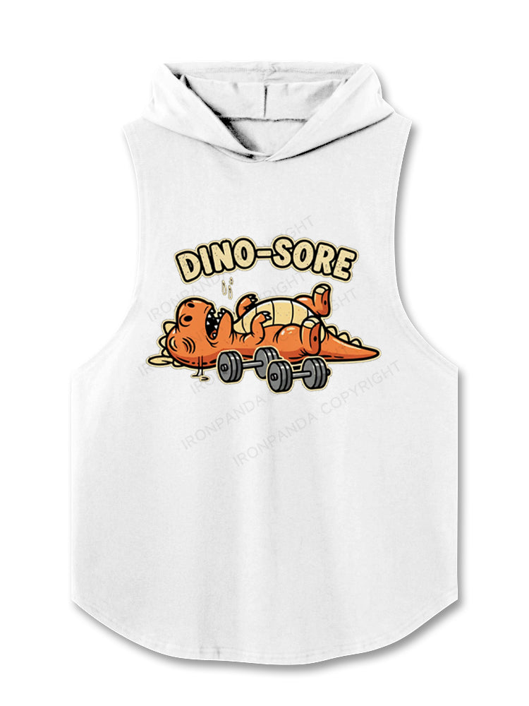 Dino-Sore Lifter Workout Hooded Tank