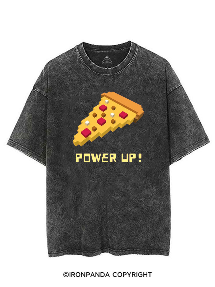 POWER UP! CHEAT DAY PIZZA VINTAGE GYM SHIRT