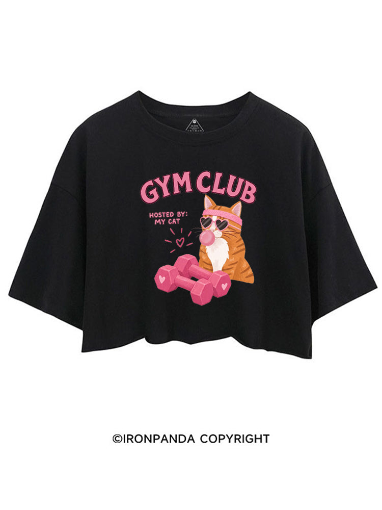 GYM CLUB HOSTED BY MY CAT CROP TOPS