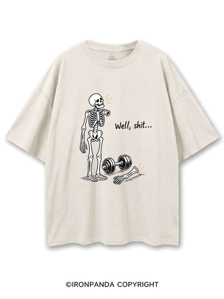 Well Shit Skeleton COTTON PUMP COVER