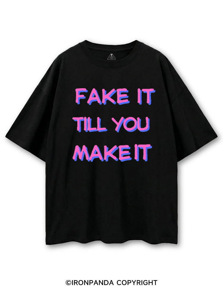 FAKE IT TILL YOU MAKE IT COTTON PUMP COVER