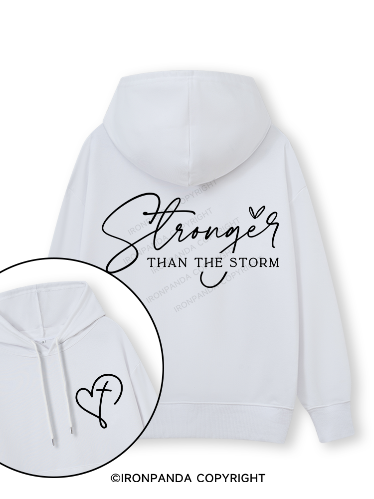 Stronger Than The Storm Double-Sided Printed Classic Gym Hoodie