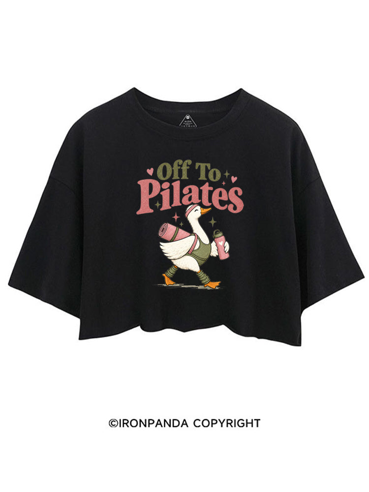OFF TO PILATES GOOSE CROP TOPS