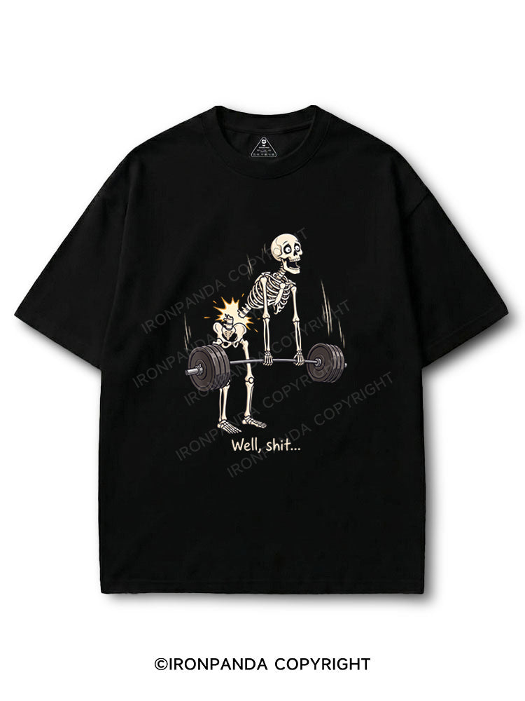 Well Shit Skeleton Deadlift COTTON PUMP COVER