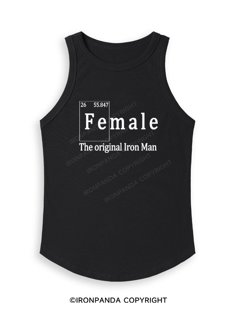 FEMALE THE ORIGINAL IRON MAN TRI ROCKER  Fitted Tank Top