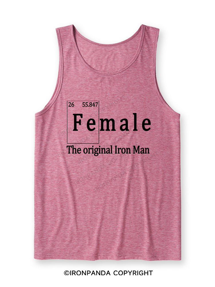 FEMALE THE ORIGINAL IRON MAN TRI ROCKER  Ultra Soft Heather Tank