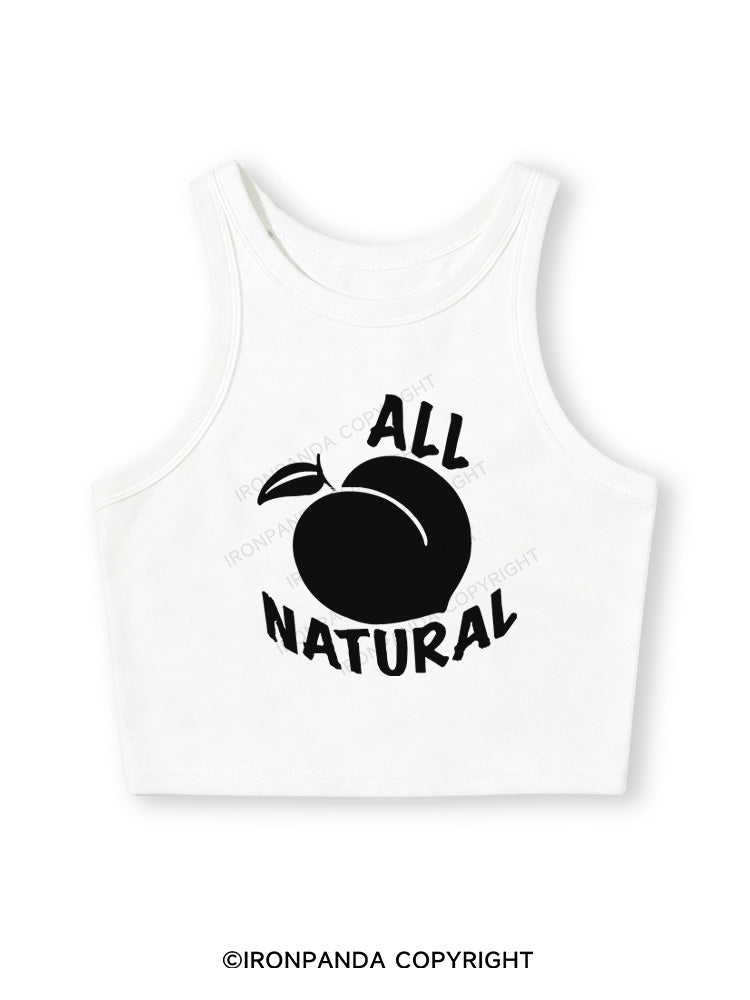 ALL NATURE Fitted Crop Tank Top