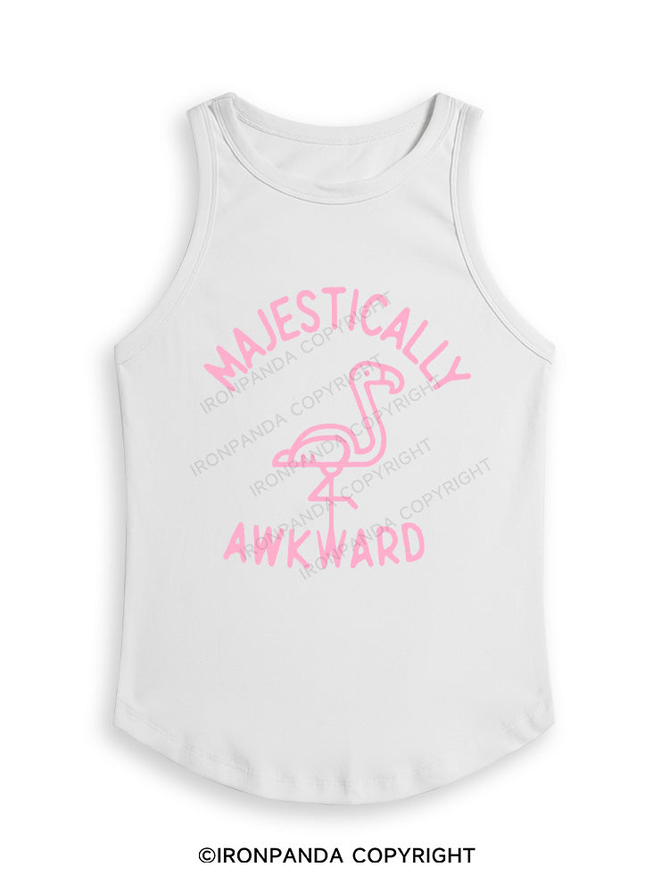 MAJESTICALLY AWKWARD Fitted Tank Top