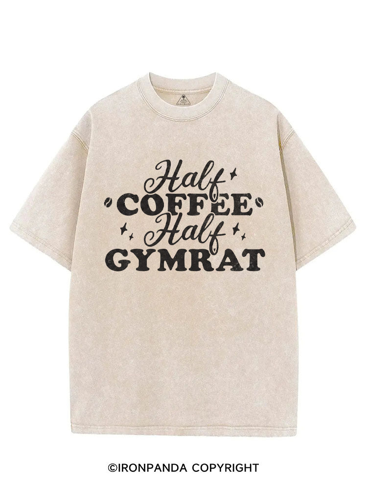 HALF COFFEE HALF GYMRAT VINTAGE GYM SHIRT
