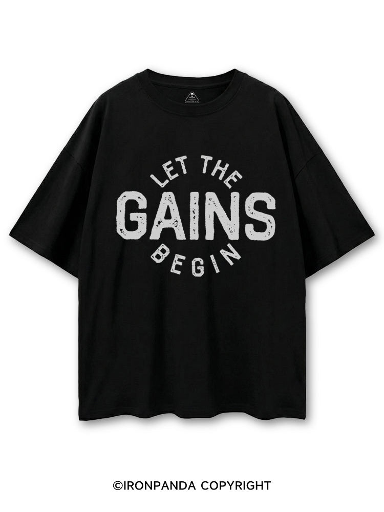 LET THE GAINS BEGIN COTTON PUMP COVER