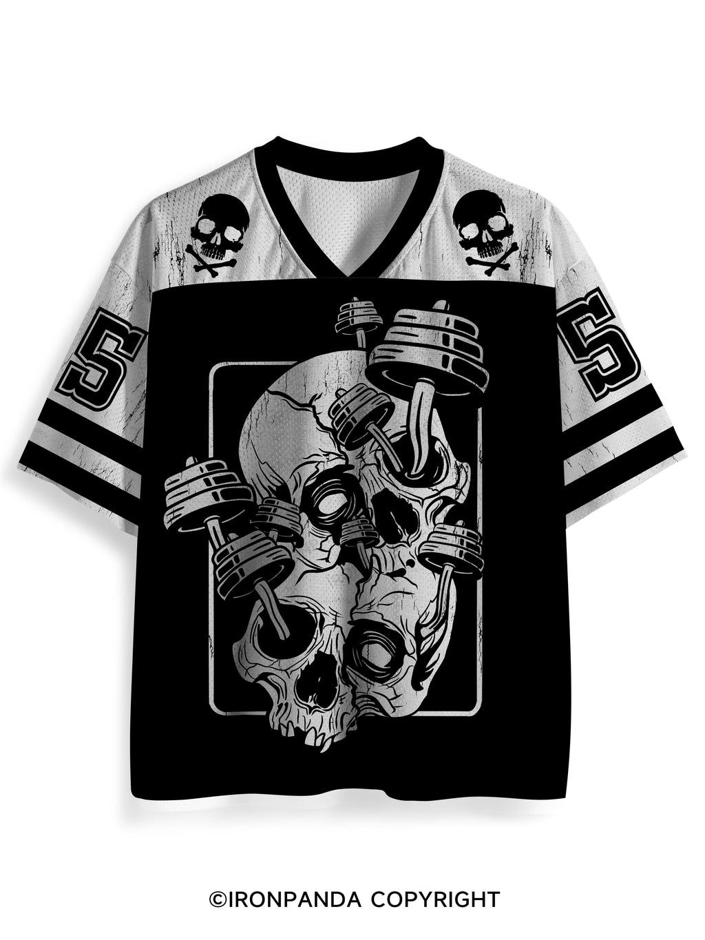 skull barbell Mesh Jersey