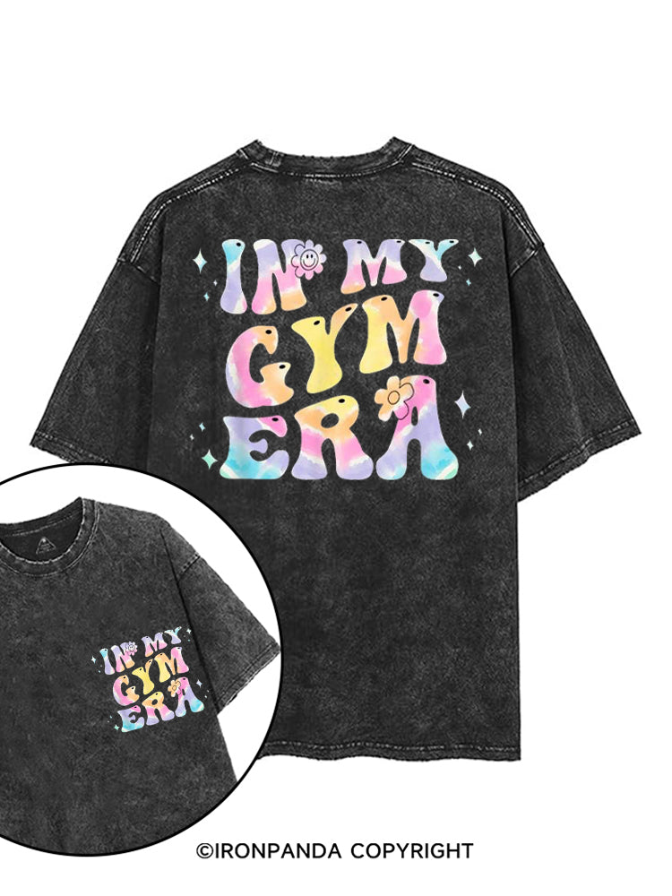 IN MY GYM ERA COLORFUL printed Gym Shirt