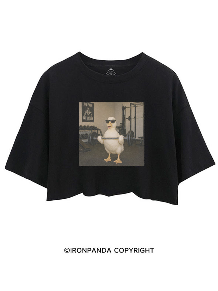 GYM BADDIE DUCK CROP TOPS
