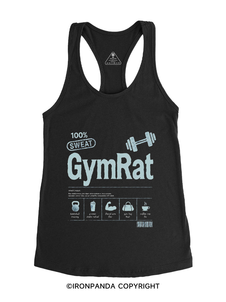 Gym Rat Nutrition Facts Gym Racerback Tank