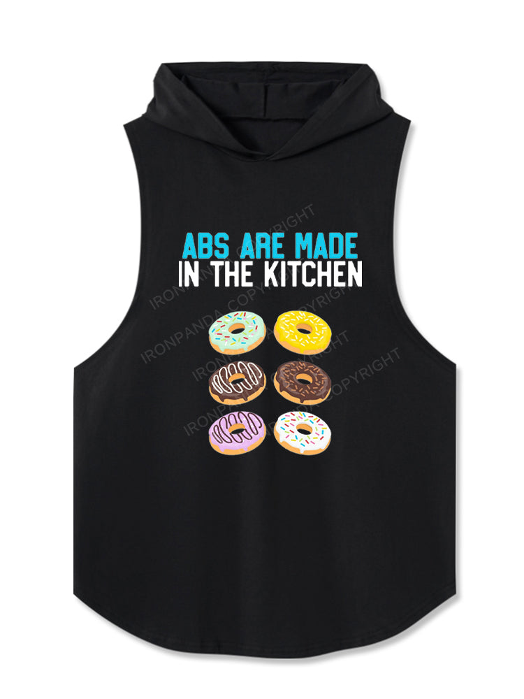 Donut Abs Are Made In The Kitchen Hooded Tank