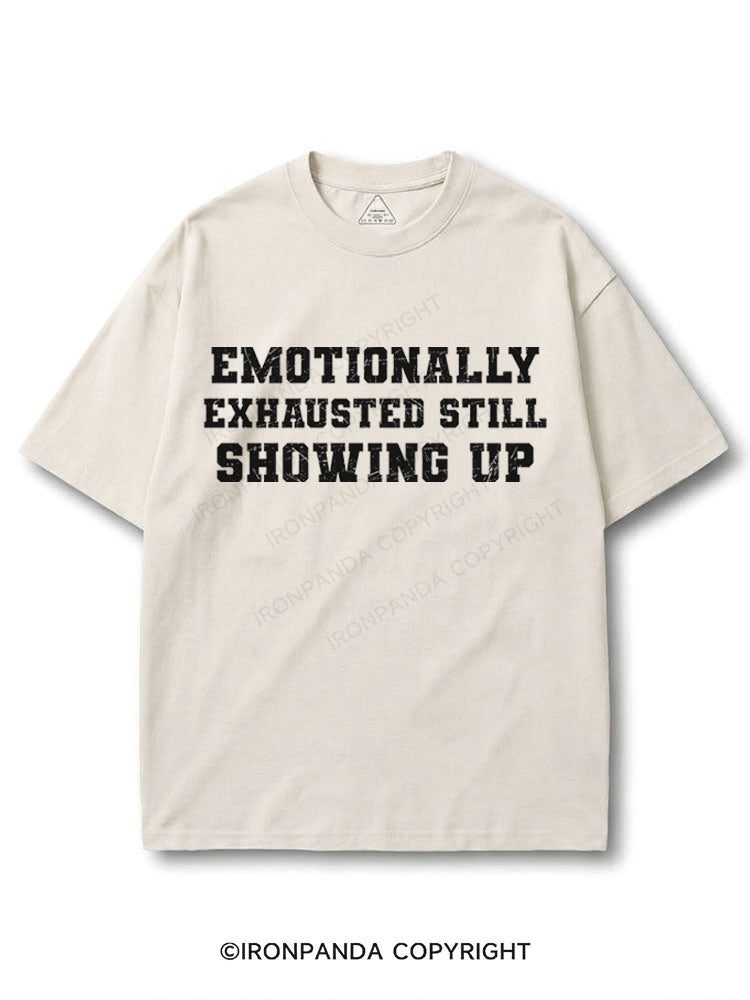 Emotionally exhausted Still showing up COTTON PUMP COVER