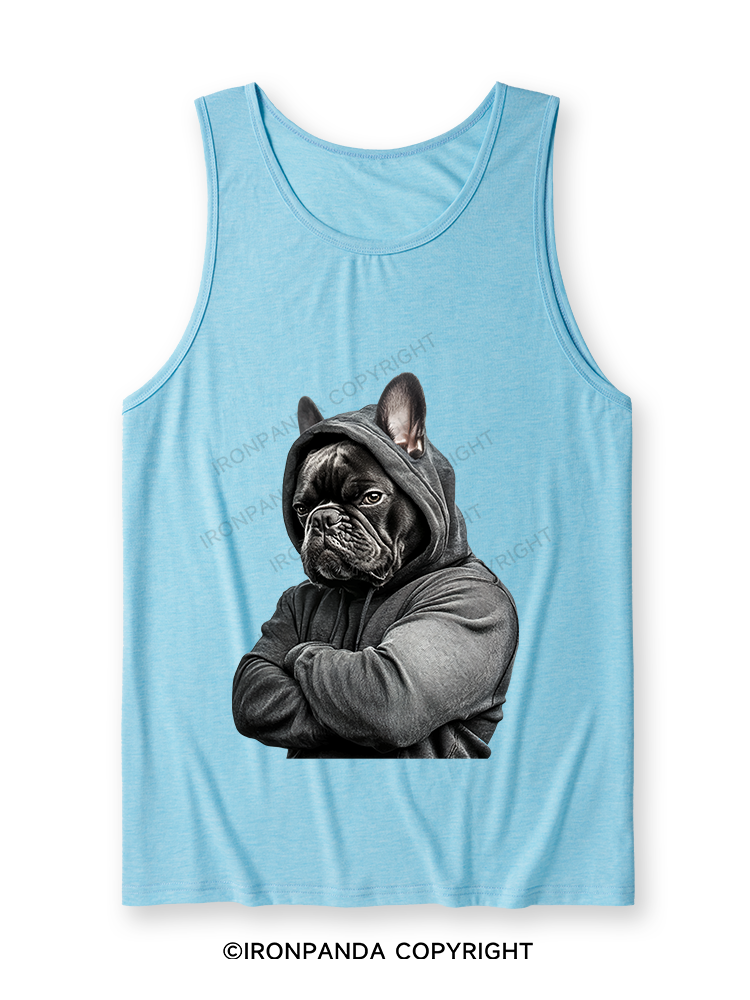 Muscular French bulldog Ultra Soft Heather Tank