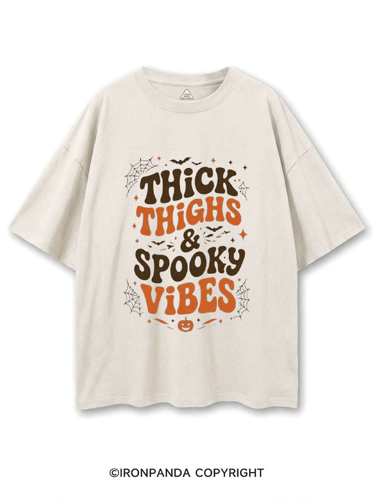 Thick Thighs And Spooky Vibes Skeleton Halloween COTTON PUMP COVER