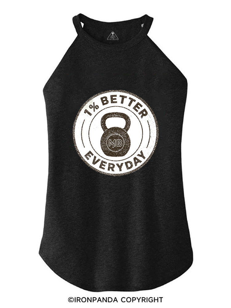1% BETTER EVERYDAY WORKOUT ROCKER COTTON TANK