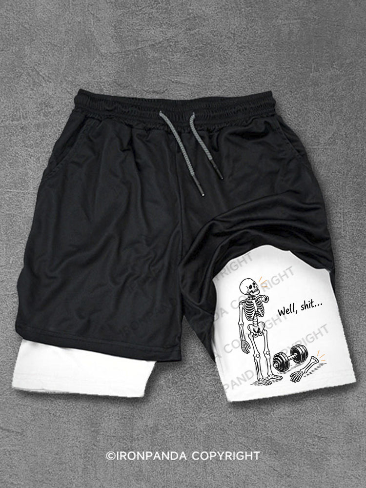 Well Shit Skeleton Performance Training Shorts