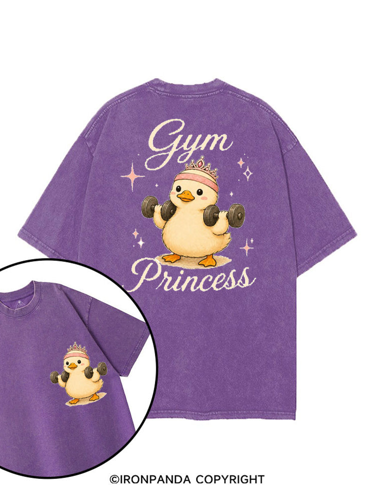 GYM PRINCESS FUNNY DUCK printed Gym Shirt
