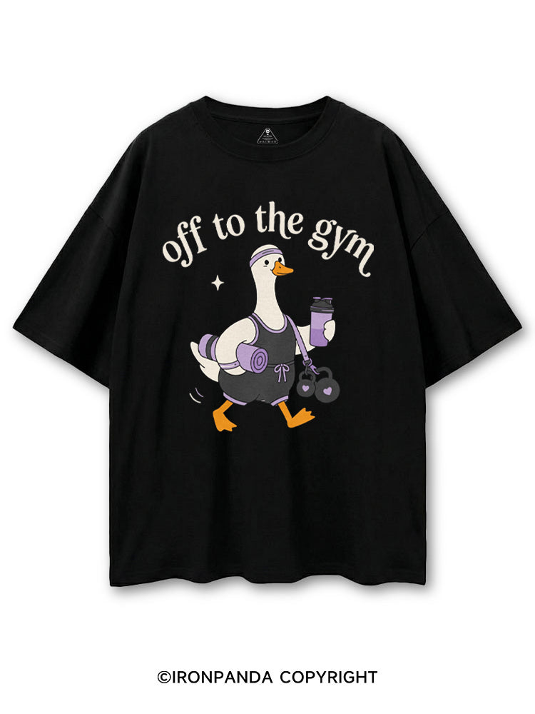 OFF TO THE GYM SILLY GOOSE COTTON PUMP COVER