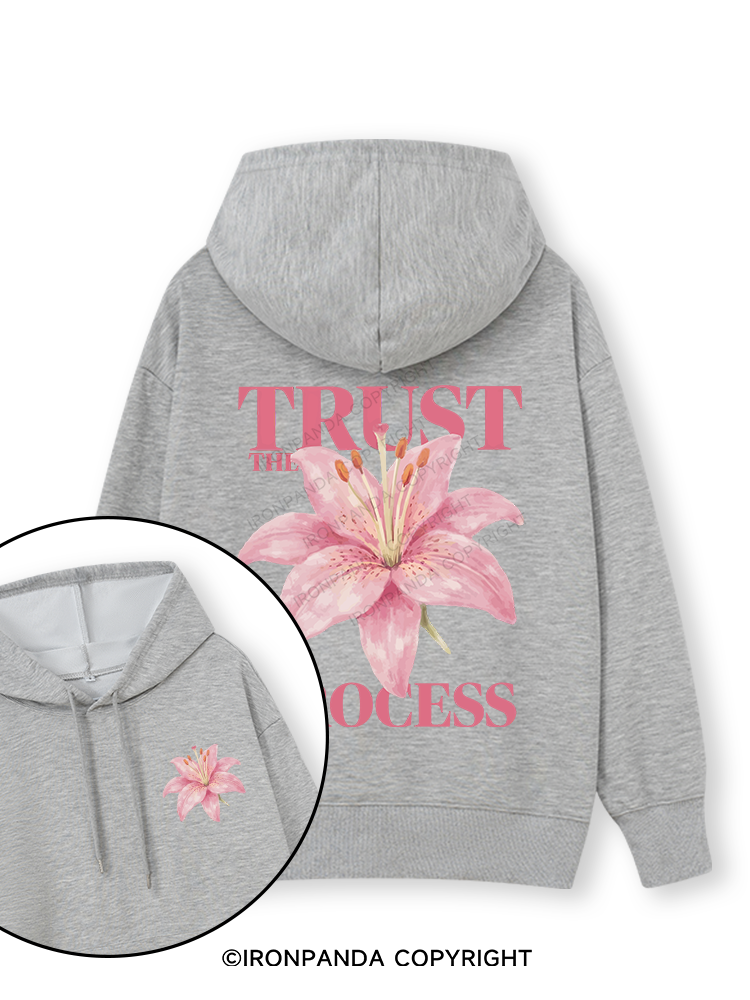 TRUST THE PROCESS Double-Sided Printed Classic Gym Hoodie