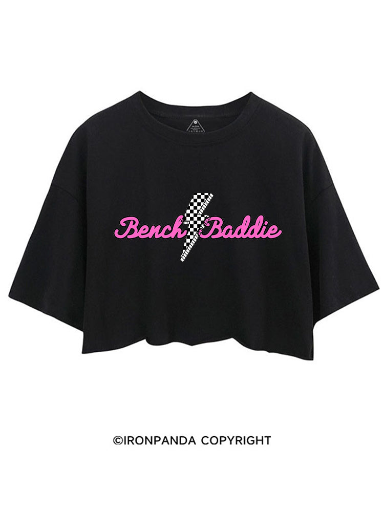 BENCH BADDIE GYM CROP TOPS
