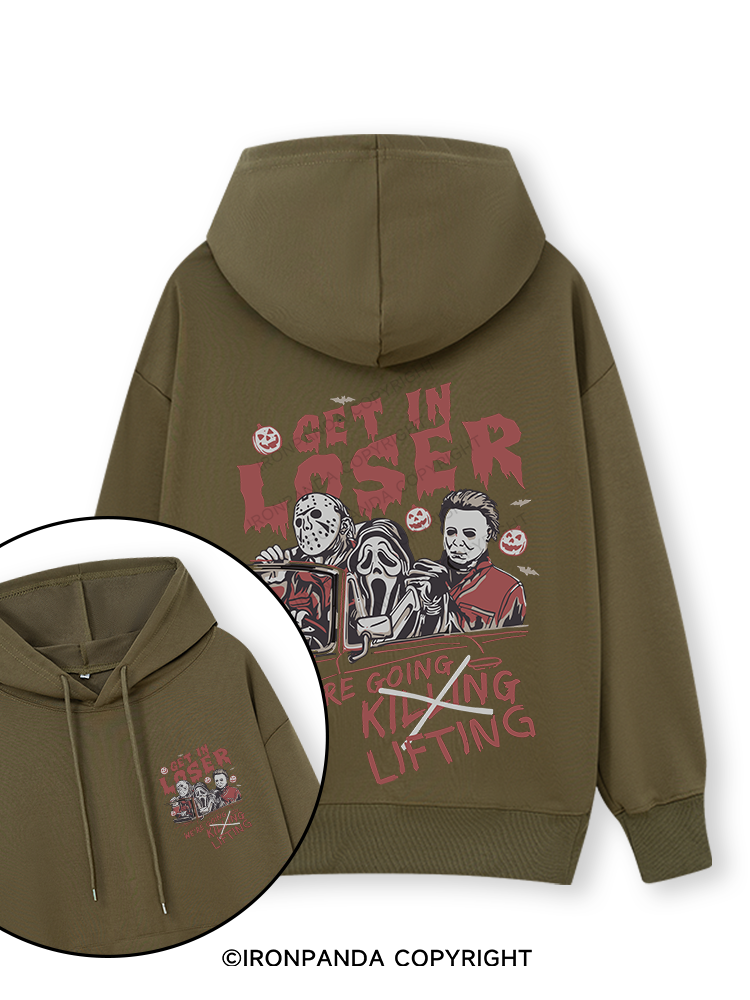 We’re Going Lifting Double-Sided Printed Classic Gym Hoodie