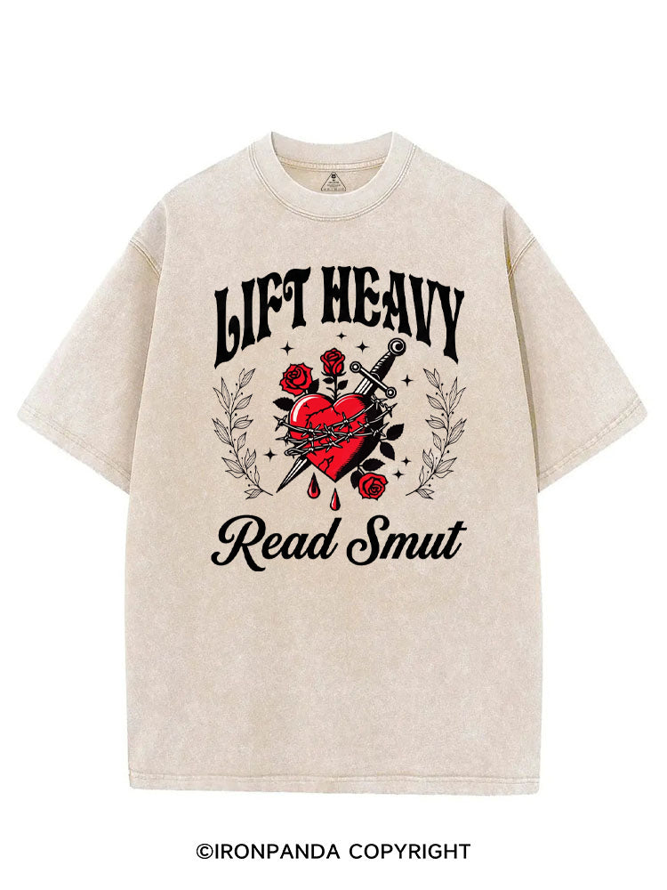 LIFT HEAVY READ SMUT DARK ROMANCE VINTAGE GYM SHIRT