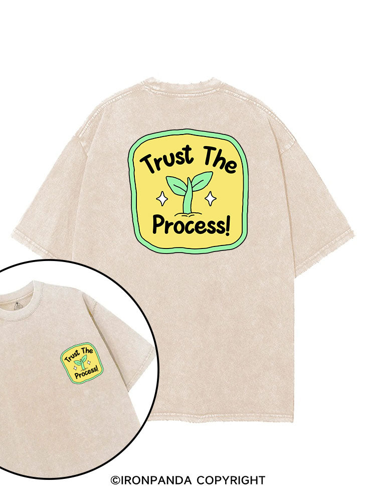 TRUST THE PROCESS! printed Gym Shirt