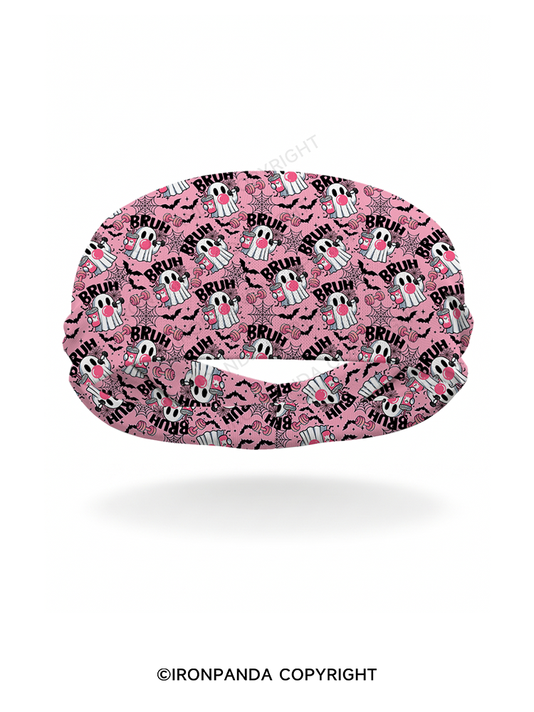 Bruh Ghost Workout Gym Headband