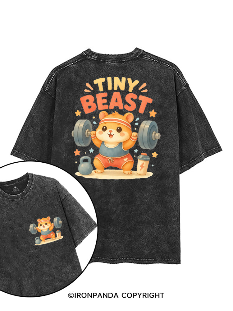 TINY BEAST HAMSTER printed Gym Shirt